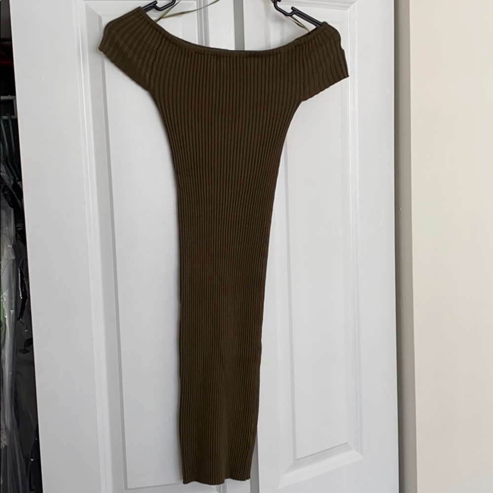 Olive green dress